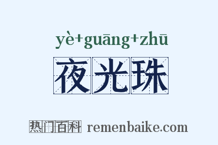 夜光珠是什么意思的图片